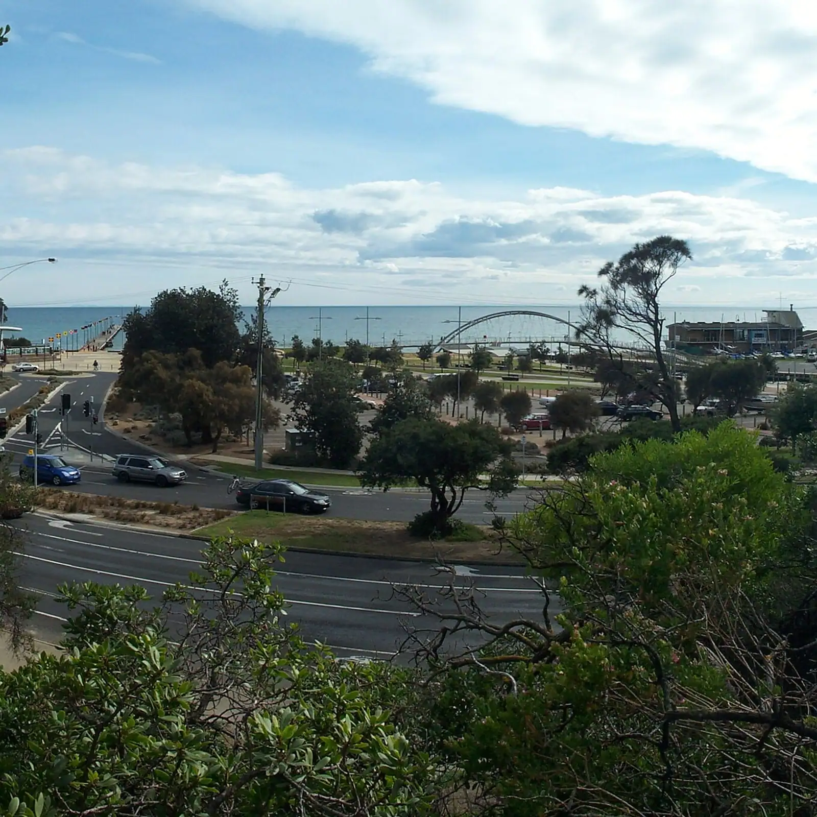 View across the Frankston foreshore